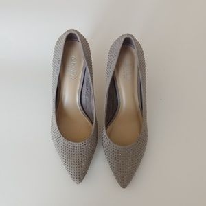 Sparkly Silver Heels